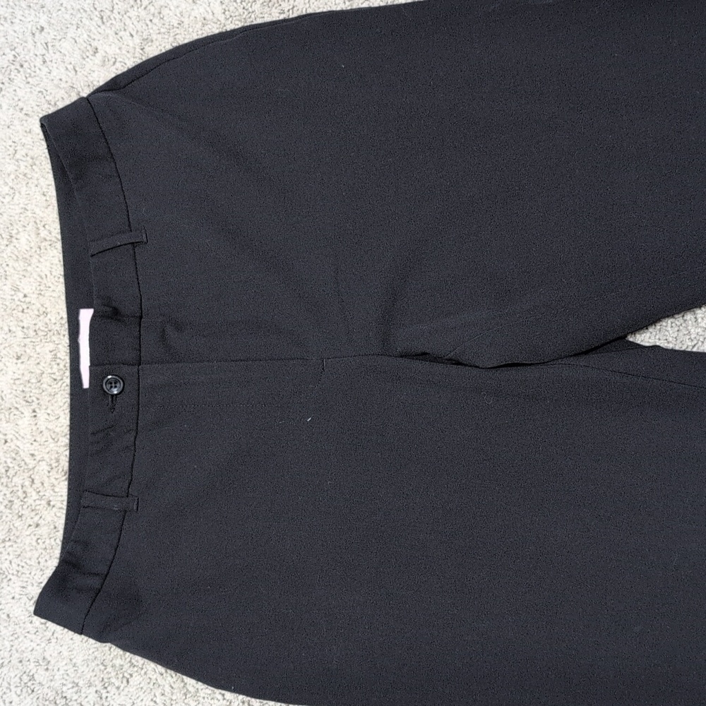 Chico's Black Straight Leg Slacks Work Pants Women's Size 1(8) Short - Picture 2 of 9